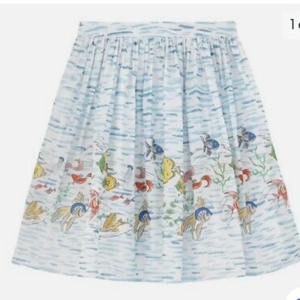 Cath Kidston Ocean Fish Full Skirt - Picture 3 of 8